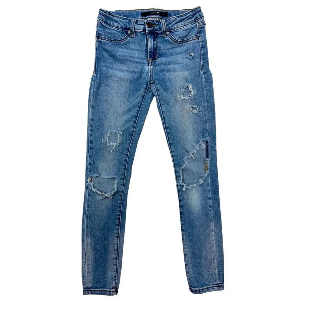 Joe’s Jeans Girls Distressed Skinny Light Wash Denim Jeans